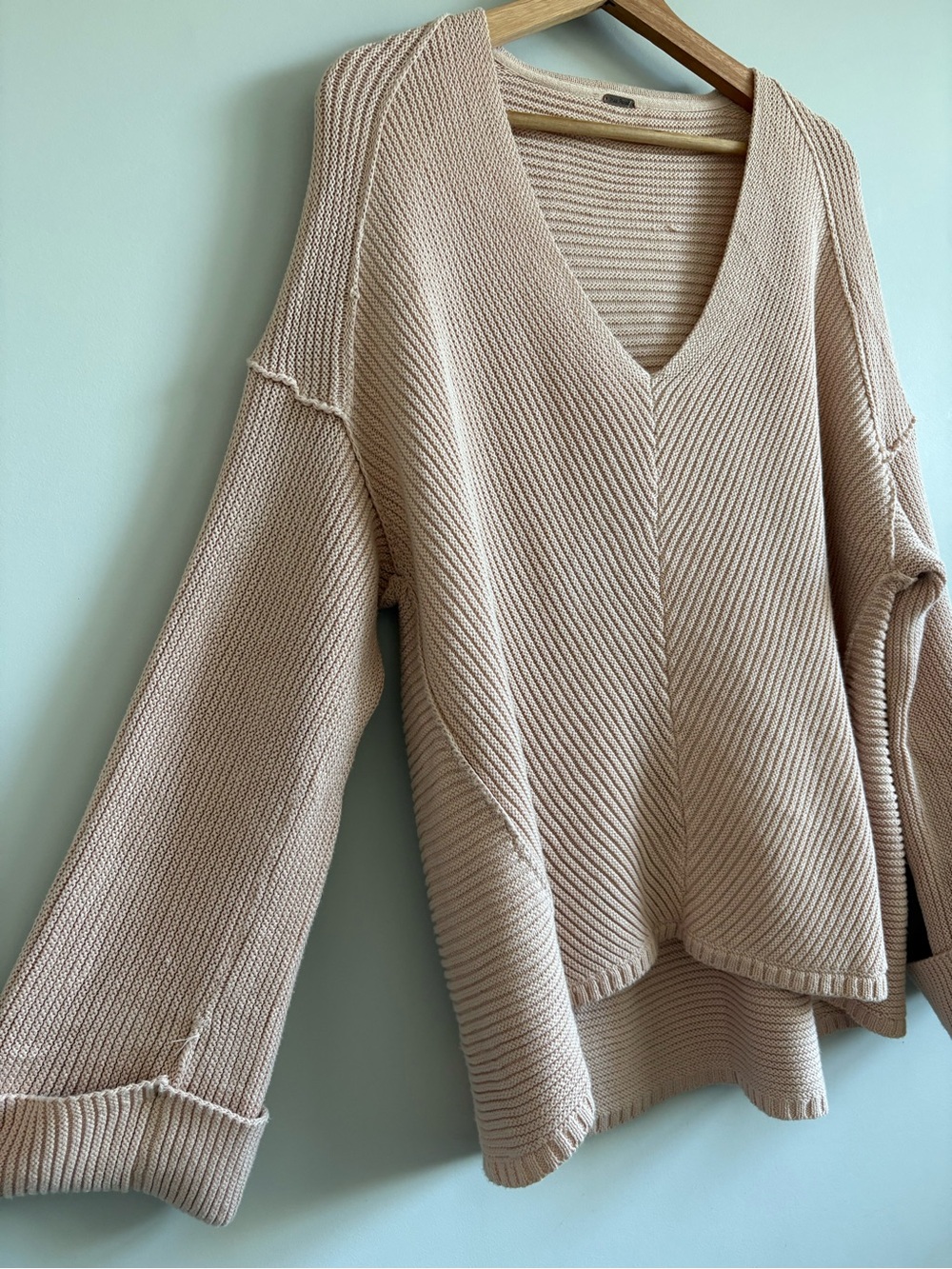 Free People La Brea V-Neck Sweater - Picture 3 of 8